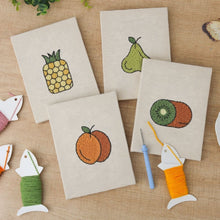 Charger l'image dans la galerie, Punch Needle Kit (4 pièces) avec cadres - Fête des Fruits 1