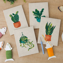 Charger l'image dans la galerie, Punch Needle Kit (4 pièces) avec cadres - Havre de Plantes d’Intérieur