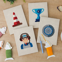 Charger l'image dans la galerie, Punch Needle Kit (4 pièces) avec cadres - Jour de Course