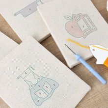 Charger l'image dans la galerie, Punch Needle Kit (4 pièces) avec cadres - Temps d’Étude