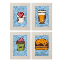 Charger l'image dans la galerie, Punch Needle Kit (4 pièces) avec cadres - Favoris Foodie Figured'Art
