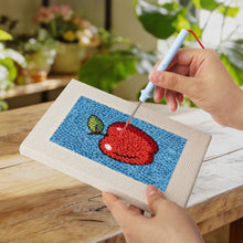 Charger l'image dans la galerie, Punch Needle Kit (4 pièces) avec cadres - Fruits &amp; Douceurs