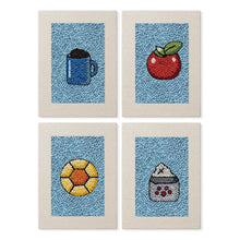 Charger l'image dans la galerie, Punch Needle Kit (4 pièces) avec cadres - Douceurs Petit-Déjeuner 1 Figured'Art