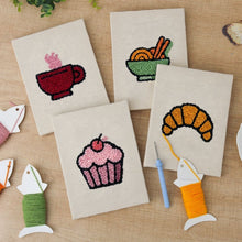 Charger l'image dans la galerie, Punch Needle Kit (4 pièces) avec cadres - Douceurs Petit-Déjeuner 2