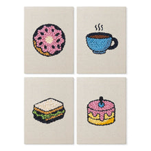 Charger l'image dans la galerie, Punch Needle Kit (4 pièces) avec cadres - Douceurs Petit-Déjeuner 3 Figured'Art