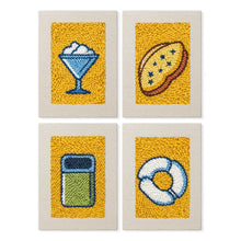 Charger l'image dans la galerie, Punch Needle Kit (4 pièces) avec cadres - Snacks Gourmands Figured'Art