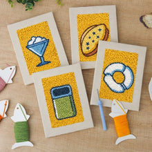Charger l'image dans la galerie, Punch Needle Kit (4 pièces) avec cadres - Snacks Gourmands