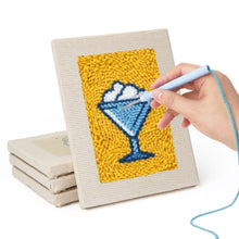 Charger l'image dans la galerie, Punch Needle Kit (4 pièces) avec cadres - Snacks Gourmands