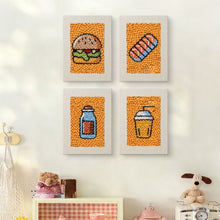 Charger l'image dans la galerie, Punch Needle Kit (4 pièces) avec cadres - Repas Savoureux
