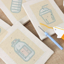 Charger l'image dans la galerie, Punch Needle Kit (4 pièces) avec cadres - Repas Savoureux