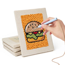 Charger l'image dans la galerie, Punch Needle Kit (4 pièces) avec cadres - Repas Savoureux