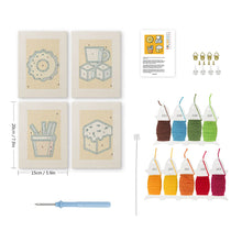 Charger l'image dans la galerie, Punch Needle Kit (4 pièces) avec cadres - Délices Savoureux