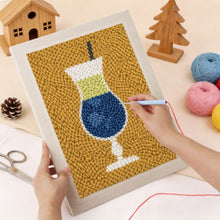 Charger l'image dans la galerie, Punch Needle Kit avec cadre - Cocktail 2