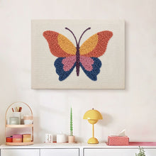 Charger l'image dans la galerie, Punch Needle Kit avec cadre - Papillon Orange