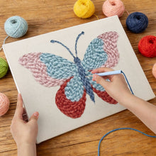 Charger l'image dans la galerie, Punch Needle Kit avec cadre - Ailes de Printemps