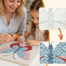 Charger l'image dans la galerie, Punch Needle Kit avec cadre - Ailes de Printemps