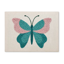 Charger l'image dans la galerie, Punch Needle Kit avec cadre - Papillon Azur Figured'Art