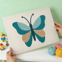 Charger l'image dans la galerie, Punch Needle Kit avec cadre - Couleurs en Vol
