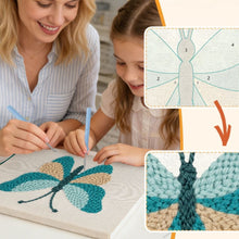 Charger l'image dans la galerie, Punch Needle Kit avec cadre - Couleurs en Vol