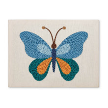 Charger l'image dans la galerie, Punch Needle Kit avec cadre - Papillon Bleu Figured'Art