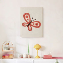 Charger l'image dans la galerie, Punch Needle Kit avec cadre - Papillon Rouge