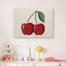 Charger l'image dans la galerie, Punch Needle Kit avec cadre - Cerises