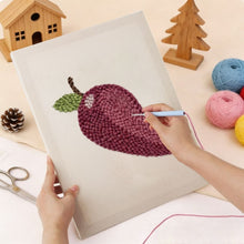 Charger l'image dans la galerie, Punch Needle Kit avec cadre - Prune Sucrée