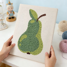 Charger l'image dans la galerie, Punch Needle Kit avec cadre - Poire Fraîche
