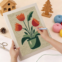 Charger l'image dans la galerie, Punch Needle Kit avec cadre - Tulipes en Fleurs