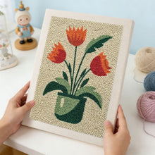 Charger l'image dans la galerie, Punch Needle Kit avec cadre - Tulipes en Fleurs
