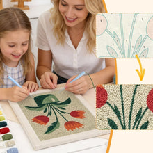 Charger l'image dans la galerie, Punch Needle Kit avec cadre - Tulipes en Fleurs