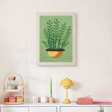 Charger l'image dans la galerie, Punch Needle Kit avec cadre - Fougères en Pot