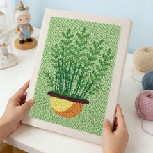 Charger l'image dans la galerie, Punch Needle Kit avec cadre - Fougères en Pot