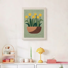 Charger l'image dans la galerie, Punch Needle Kit avec cadre - Jonquilles Ensoleillées