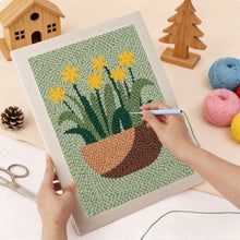 Charger l'image dans la galerie, Punch Needle Kit avec cadre - Jonquilles Ensoleillées