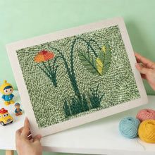Charger l'image dans la galerie, Punch Needle Kit avec cadre - Prairie Sauvage
