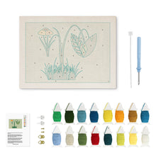 Charger l'image dans la galerie, Punch Needle Kit avec cadre - Prairie Sauvage