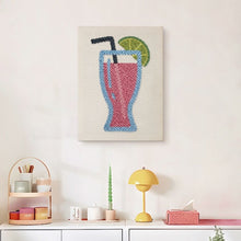 Charger l'image dans la galerie, Punch Needle Kit avec cadre - Limonade Rose