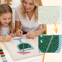 Charger l'image dans la galerie, Punch Needle Kit avec cadre - Brise Tropicale