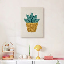 Charger l'image dans la galerie, Punch Needle Kit avec cadre - Succulente Ensoleillée 1