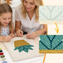 Charger l'image dans la galerie, Punch Needle Kit avec cadre - Succulente Ensoleillée 1