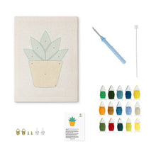 Charger l'image dans la galerie, Punch Needle Kit avec cadre - Succulente Ensoleillée 1