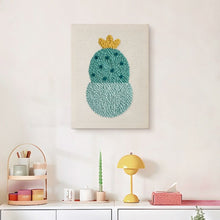 Charger l'image dans la galerie, Punch Needle Kit avec cadre - Petit Cactus Joyeux