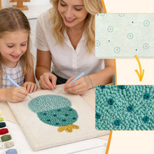 Charger l'image dans la galerie, Punch Needle Kit avec cadre - Petit Cactus Joyeux