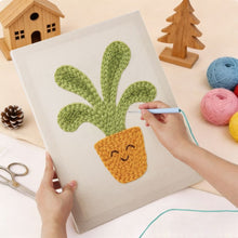 Charger l'image dans la galerie, Punch Needle Kit avec cadre - Délice Feuillu