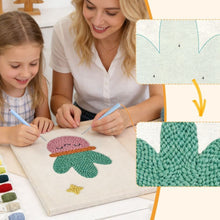 Charger l'image dans la galerie, Punch Needle Kit avec cadre - Cactus Souriant