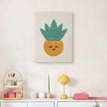 Charger l'image dans la galerie, Punch Needle Kit avec cadre - Ananas Ensoleillé