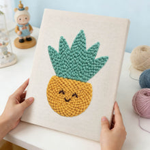 Charger l'image dans la galerie, Punch Needle Kit avec cadre - Ananas Ensoleillé