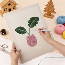 Charger l'image dans la galerie, Punch Needle Kit avec cadre - Floraison Tropicale