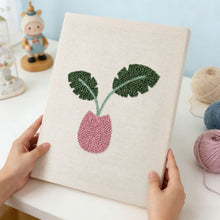 Charger l'image dans la galerie, Punch Needle Kit avec cadre - Floraison Tropicale